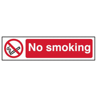 Scan No Smoking - PVC Sign 200 x 50mm