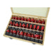 Faithfull 1/4in TCT Router Bit Set, 30 Piece Faithfull - Town Tools