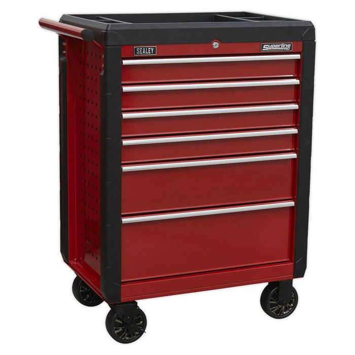 Sealey Topchest 4 Drawer & Rollcab 6 Drawer Combination AP3410STACK Sealey - Town Tools 