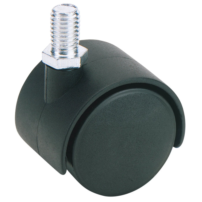Draper Twin Nylon Bolt Castor, 40mm Diameter, S.W.L. 25kg - 60140B
