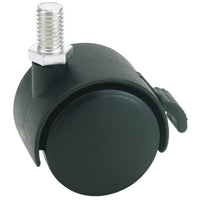 Draper Twin Nylon Bolt Castor with Brake, 40mm Diameter, S.W.L. 25kg - 60140BB