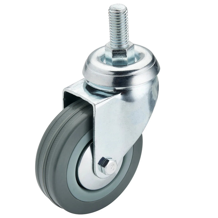 Draper Swivel Bolt Fixing Rubber Castor, 75mm Diameter, S.W.L. 70kg - 60275B