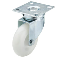 Draper Swivel Plate Fixing Nylon Wheel, 75mm Diameter, S.W.L. 70kg - 60475P