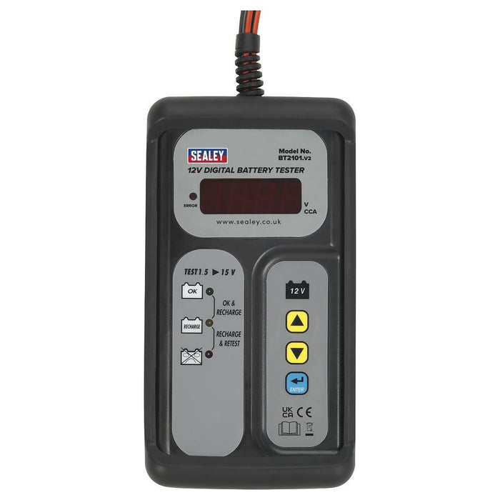 Sealey Digital Battery Tester 12V BT2101 Sealey - Town Tools 