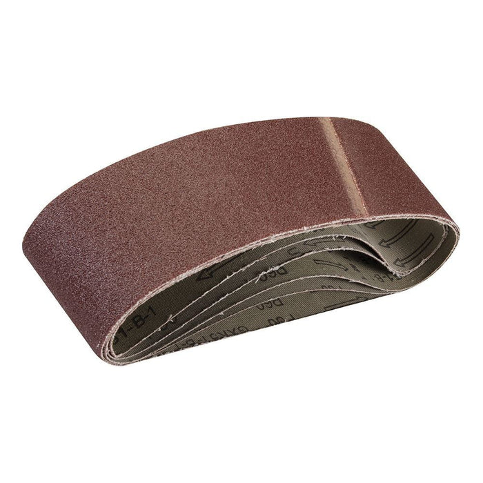 Silverline Sanding Belts 75 x 533mm 5pk 60 Grit Silverline - Town Tools 