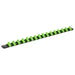 Sealey Socket Retaining Rail with 16 Clips 1/4"Sq Drive Hi-Vis Green AK27052HV Sealey - Town Tools 