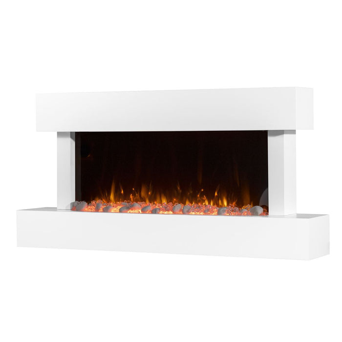 Baridi 46" Wall Mounting 1000W/2000W Electric Fireplace with LED Flame Effects