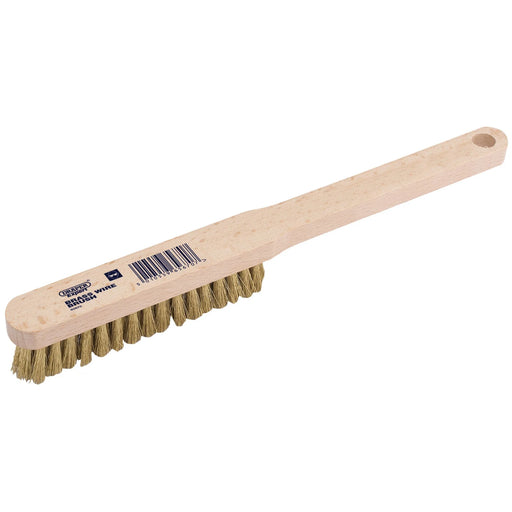 Draper Expert Brass Fill Wire Hand Brush, 225mm - 4860 - image 1