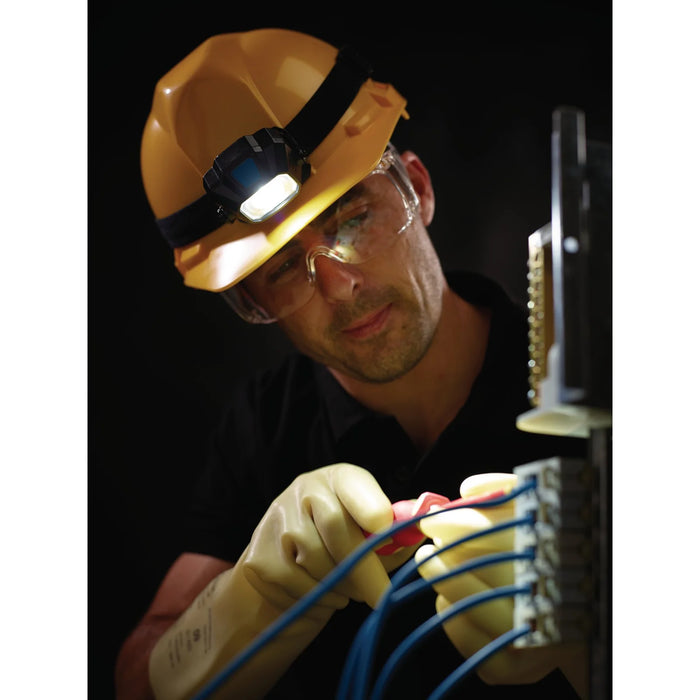 Draper COB/SMD LED Wireless/USB Rechargeable Head Torch, 6W, 400 Lumens, USB-C