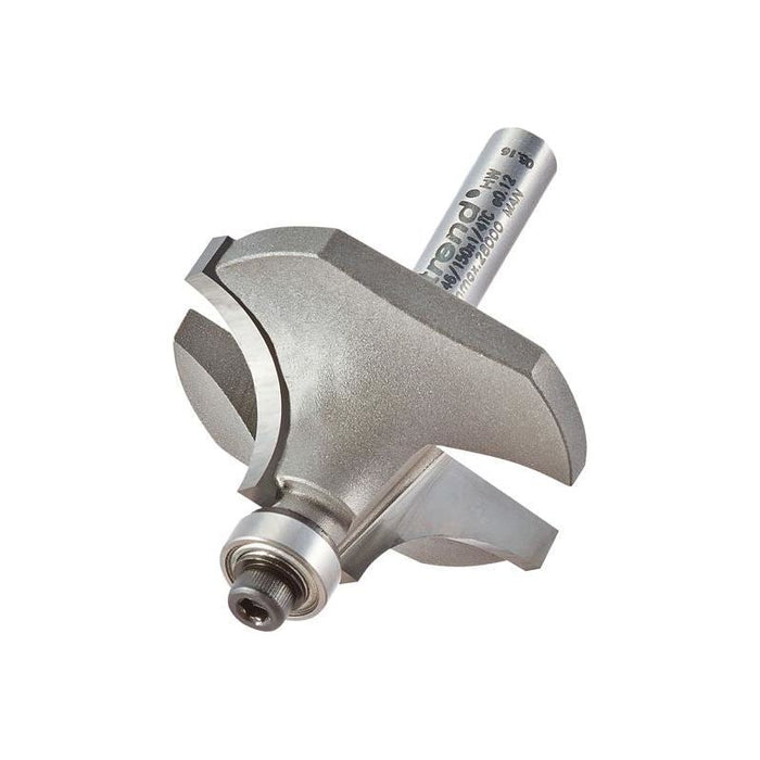 Trend 46/150 x 1/4 TCT Bearing Guided Ovolo & Round Over 12.7mm Radius Trend - Town Tools