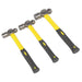 Sealey Premier Premier Ball Pein Hammer Set 3pc with Fibreglass Shafts AK2031 Sealey Premier - Town Tools 