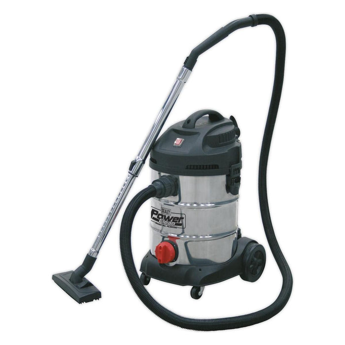 Sealey Vacuum Cleaner Industrial 30L 1400W/230V Stainless Drum PC300SD Sealey - Town Tools 