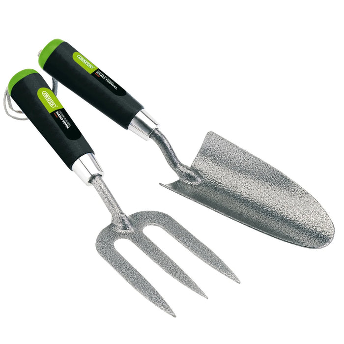 Draper Carbon Steel Heavy Duty Hand Fork and Trowel Set (2 Piece) - GCFT2