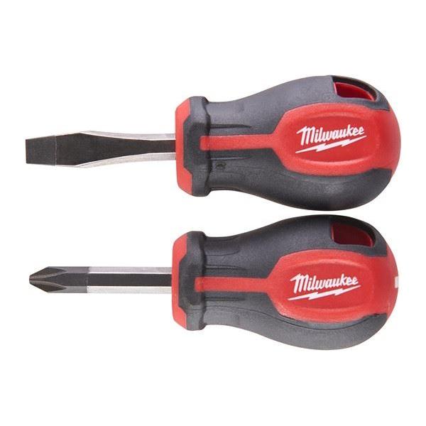 Milwaukee Tri-Lobe Screwdriver Stubby Set (2pc) Milwaukee - Town Tools 