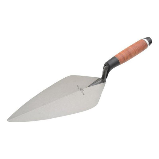 Marshalltown 34L Wide London Pattern Brick Trowel Leather Handle 12in Marshalltown - Town Tools
