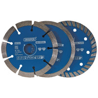 Draper Diamond Blade Set, 115mm (3 Piece) 99795