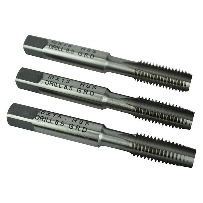 Faithfull HSS Straight Flute Tap Set M10 x 1.50, 3 Piece Faithfull - Town Tools