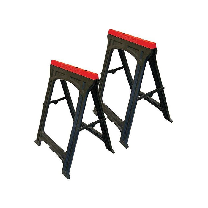 Faithfull Plastic Trestles Height 82cm x Length 57cm (Twin Pack) Faithfull - Town Tools
