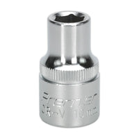 Sealey WallDrive Socket 10mm 1/2"Sq Drive S1210