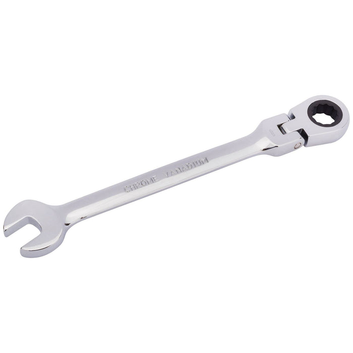 Draper HI-TORQ Metric Flexible Head Ratcheting Combination Spanner, 12mm Draper - Town Tools 