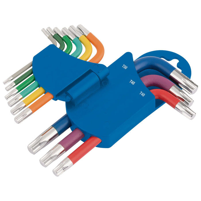 Draper Expert TX-STAR® Metric Coloured Short Arm Key Set (9 Piece) - SCTXKS/9