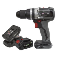 Sealey Brushless Combi Drill Kit13mm 20V SV20 Series 2 Batteries CP20VDDXKIT