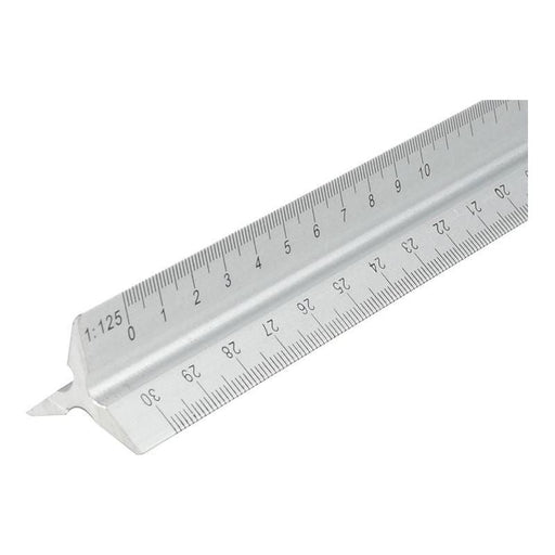 Faithfull Aluminium Triangle Scale Rule 300mm Faithfull - Town Tools