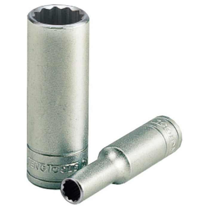 Teng Tools 1/4" Deep Socket 12 pt Metric 13mm Teng Tools - Town Tools 