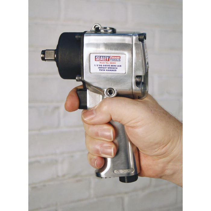 Sealey Air Impact Wrench 1/2Inchsq Drive Compact - Twin Hamm Sealey - Town Tools 