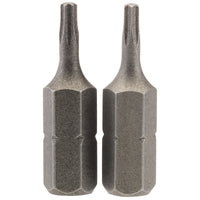 Draper TX-STAR® Insert Bit, 1/4" Hex, Long, T8 (Pack of 2) 25-75mm