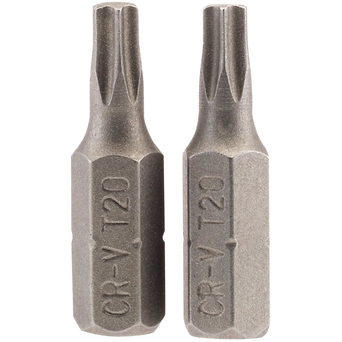 Draper TX-STAR® Insert Bit, 1/4" Hex, Long, T20 (Pack of 2) 25-75mm