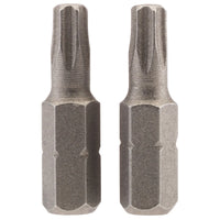 Draper TX-STAR® Insert Bit, 1/4" Hex, Long, T25 (Pack of 2) 25-75mm