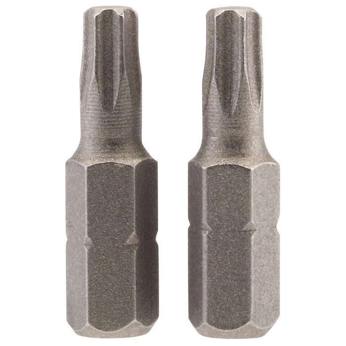 Draper TX-STAR® Insert Bit, 1/4" Hex, Long, T25 (Pack of 2) 25-75mm