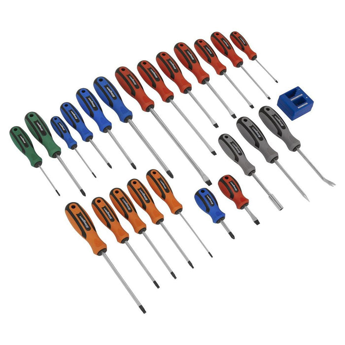 Sealey Soft Grip Screwdriver Set 24pc S0617 Siegen by Sealey - Town Tools 