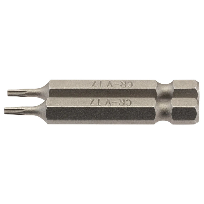 Draper TX-STAR® Insert Bit, 1/4" Hex, Long, T7 (Pack of 2) 25-75mm