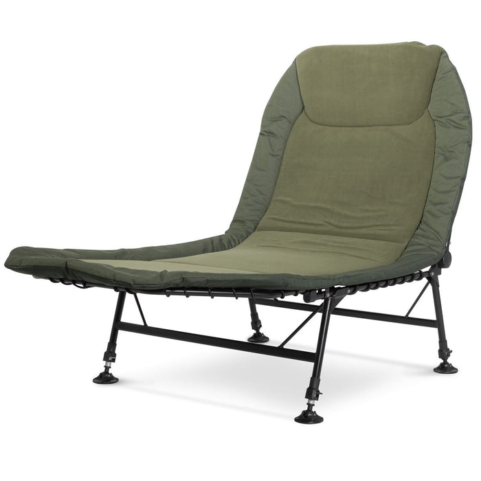 Dellonda Adjustable Bedchair with Fleece Mattress & Pillow DL78