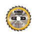 Dewalt Power Tools Portable Construction Circular Saw Blade 190 x 30mm x 24T DeWALT Power Tools - Town Tools