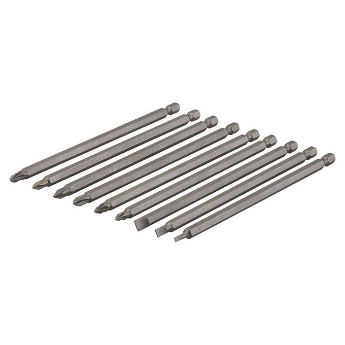 Silverline Extra-Long Power Bit Set 9pce 150mm Silverline - Town Tools 