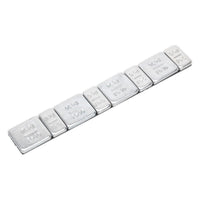 Sealey Wheel Weight 5 & 10g Adhesive Zinc Plated Steel Strip of 8 (4 x Each Weig