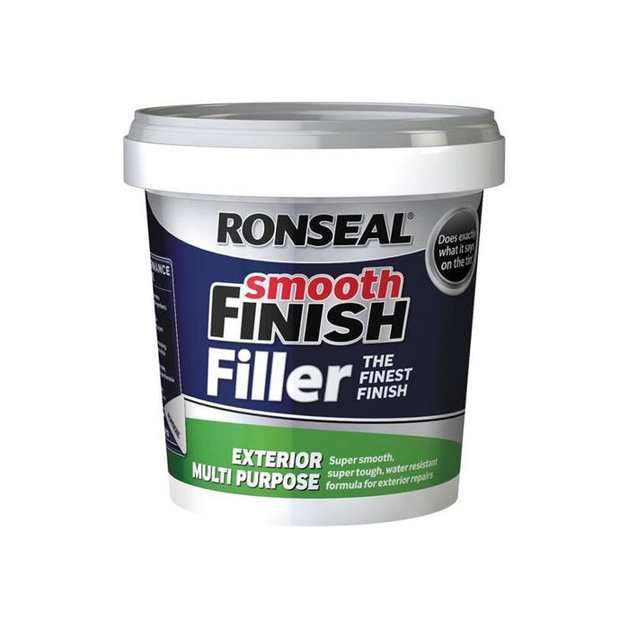 Ronseal Smooth Finish Exterior Multipurpose Ready Mix Filler Tub 1.2kg Ronseal - Town Tools