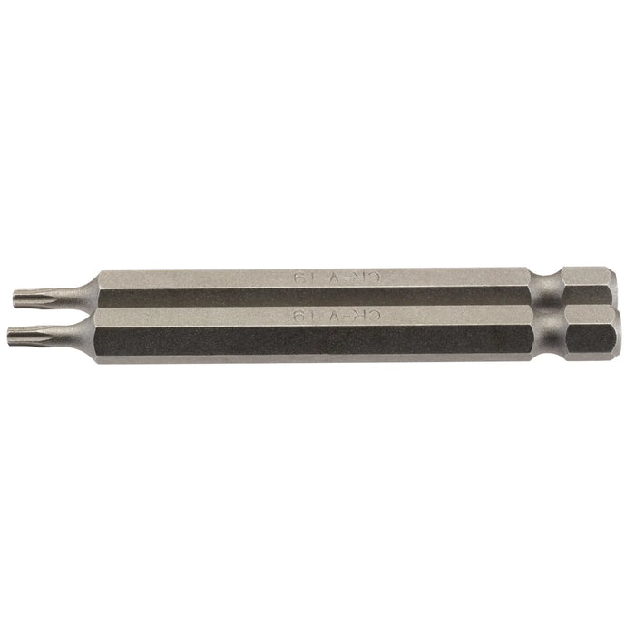 Draper TX-STAR® Insert Bit, 1/4" Hex, Long, T9 (Pack of 2) 25-75mm
