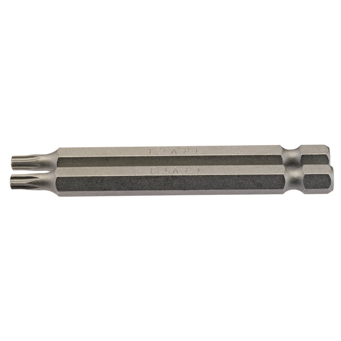 Draper TX-STAR® Insert Bit, 1/4" Hex, Long, T20 (Pack of 2) 25-75mm