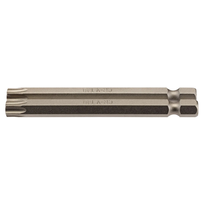 Draper TX-STAR® Insert Bit, 1/4" Hex, Long, T40 (Pack of 2) 25-75mm