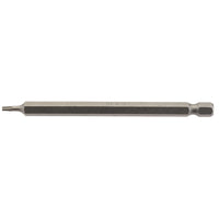 Draper TX-STAR® Insert Bit, 1/4" Hex, 100mm Long, T8 (Pack of 1) - 100TX/1/B