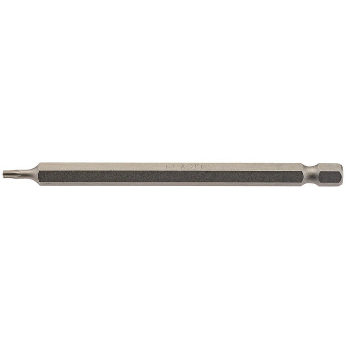 Draper TX-STAR® Insert Bit, 1/4" Hex, 100mm Long, T9 (Pack of 1) - 100TX/1/B