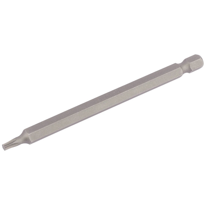 Draper TX-STAR® Insert Bit, 1/4" Hex, 100mm Long, T15 (Pack of 1) - 100TX/1/B