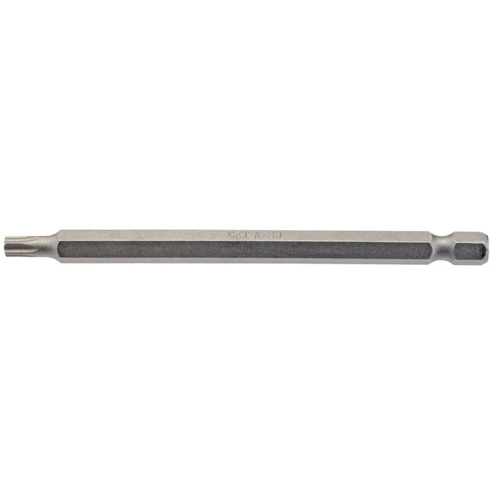Draper TX-STAR® Insert Bit, 1/4" Hex, 100mm Long, T25 (Pack of 1) - 100TX/1/B