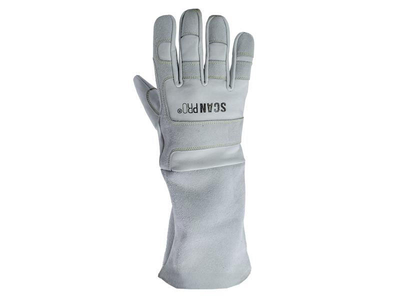 Scan Premium Leather Welding Gloves - XL (Size 10) Scan - Town Tools