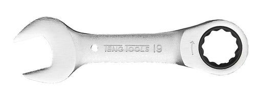 Teng Tools Stubby Ratcheting Combination Spanner Metric RS 19mm Teng Tools - Town Tools 