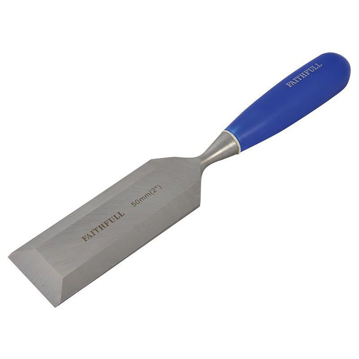 Faithfull Bevel Edge Chisel Blue Grip 50mm (2in) Faithfull - Town Tools